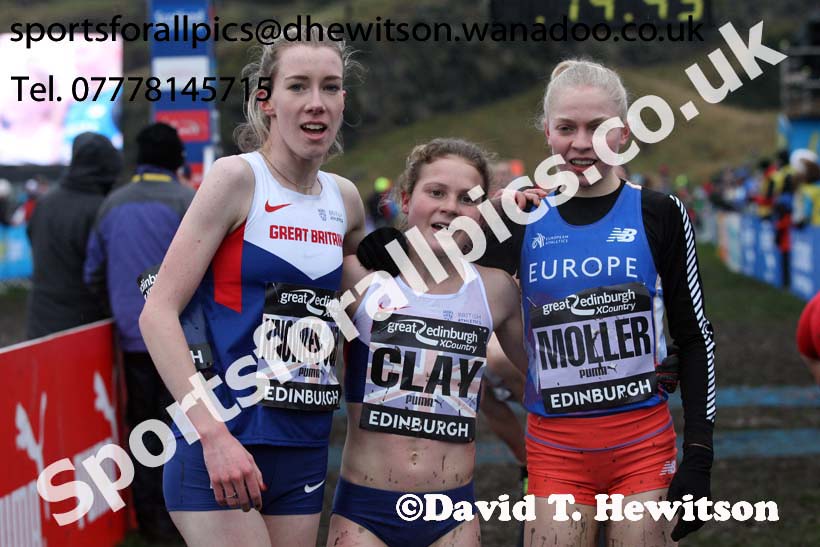 Junior womens Great Edinburgh Cross Country. Photo: David T. Hewitson/Sports for All Pics